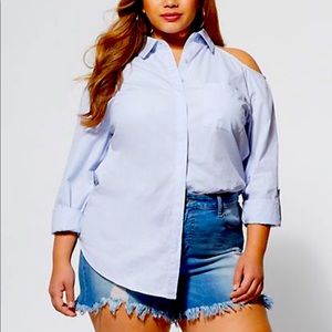 FTF Cold Shoulder Top